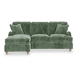 Arthur Moss Green Left Hand Chaise Sofa from Roseland Furniture