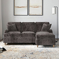 Arthur RH Chaise Sofa Espresso from Roseland Furniture