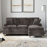 Arthur RH Chaise Sofa Espresso from Roseland Furniture
