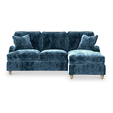 Arthur Navy Blue RH Chaise Sofa from Roseland Furniture