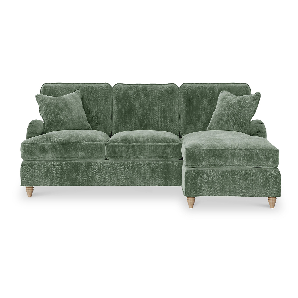 Arthur Moss Green Right Hand Chaise Sofa from Roseland Furniture