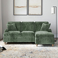 Arthur Moss Green Right Hand Chaise Sofa from Roseland Furniture