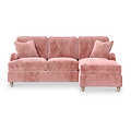Arthur Blush Pink RH Chaise Sofa from Roseland Furniture