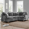 Arthur Charcoal Corner Sofa from Roseland Furniture