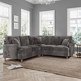 Arthur Large Corner Sofa Espresso from Roseland Furniture