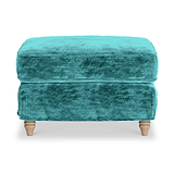 Alfie and Arthur Emerald Green Universal Footstool from Roseland Furniture
