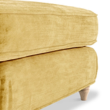 Alfie and Arthur Gold Universal Footstool from Roseland Furniture