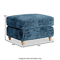 Alfie and Arthur Navy Universal Footstool from Roseland Furniture