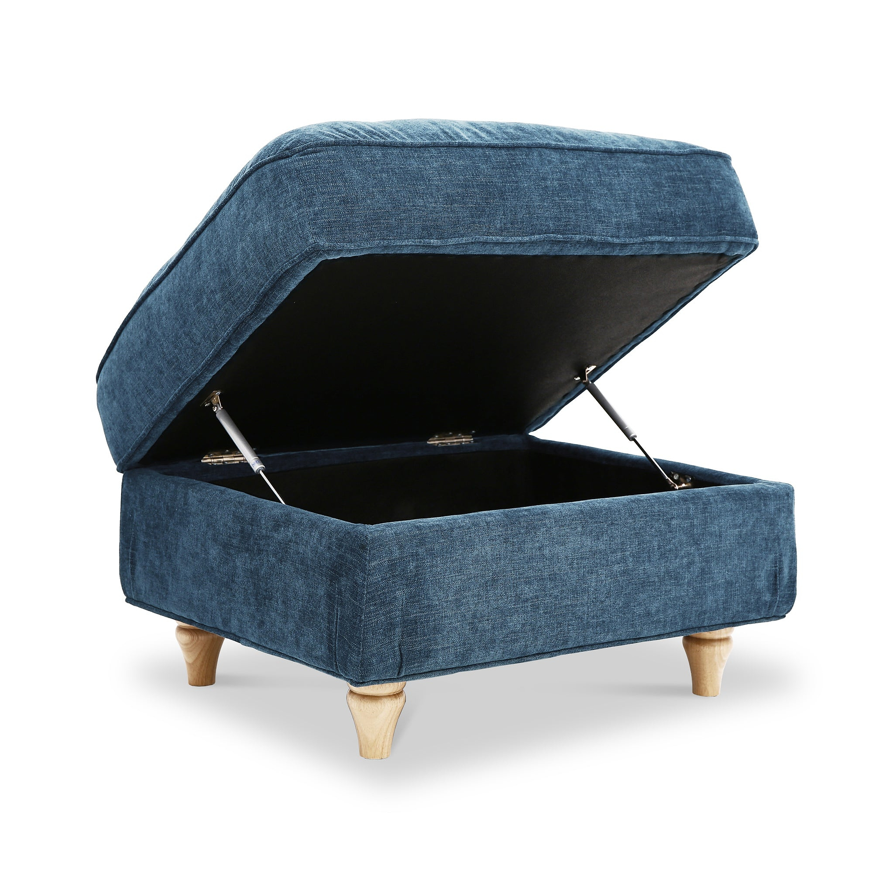 Alfie Storage Footstool Navy from Roseland Furniture