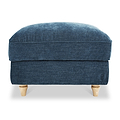 Alfie Storage Footstool Navy from Roseland Furniture