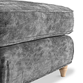 Alfie and Arthur Charcoal Universal Footstool from Roseland Furniture