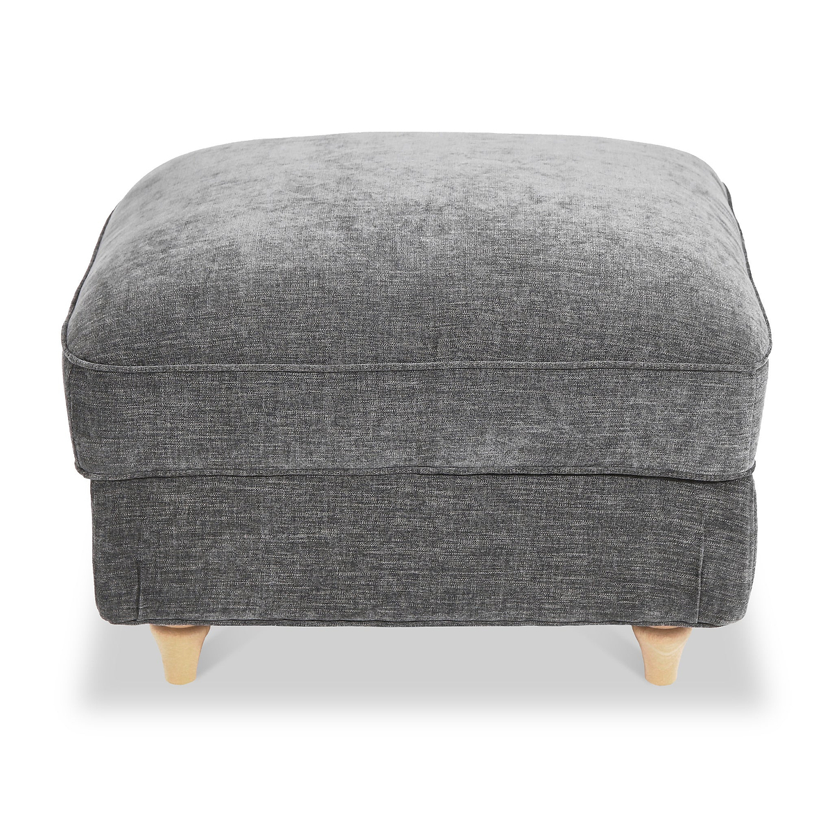 Alfie Storage Footstool Charcoal from Roseland Furniture