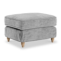 Alfie and Arthur Ice Grey Universal Footstool from Roseland Furniture