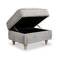 Alfie Storage Footstool Ice from Roseland Furniture