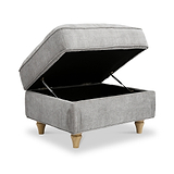 Alfie Storage Footstool Ice from Roseland Furniture