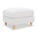 Alfie Woven Cream Universal Footstool from Roseland Furniture