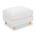 Alfie Woven Cream Universal Footstool from Roseland Furniture