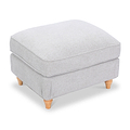 Alfie Woven Light Grey Universal Footstool from Roseland Furniture