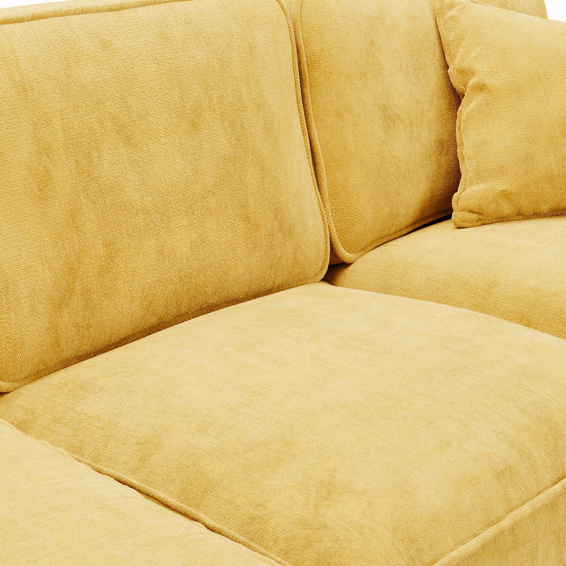 Archie Gold Large Corner Sofa from Roseland Furniture