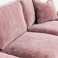 Archie Blush Large Corner Sofa from Roseland Furniture