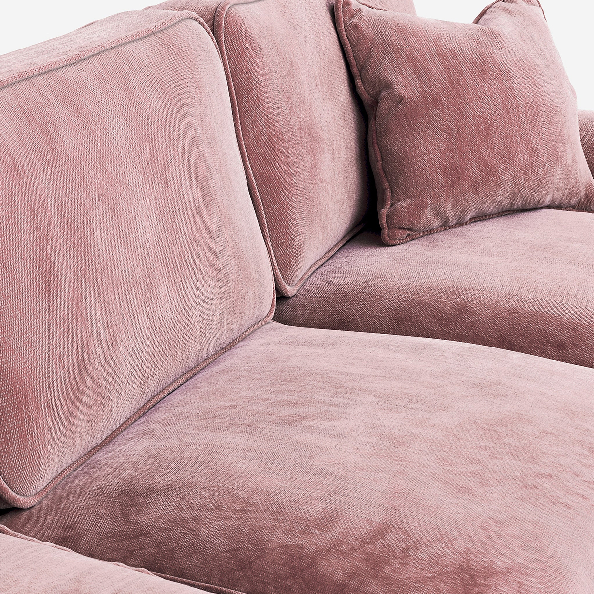Archie Blush Large Corner Sofa from Roseland Furniture