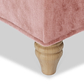 Alfie Chaise Sofa in Blush Pink  by Roseland Furniture