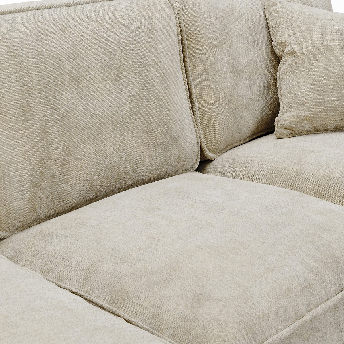Archie Mink Large Corner Sofa from Roseland Furniture