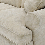 Alfie Chaise Sofa in Mink by Roseland Furniture