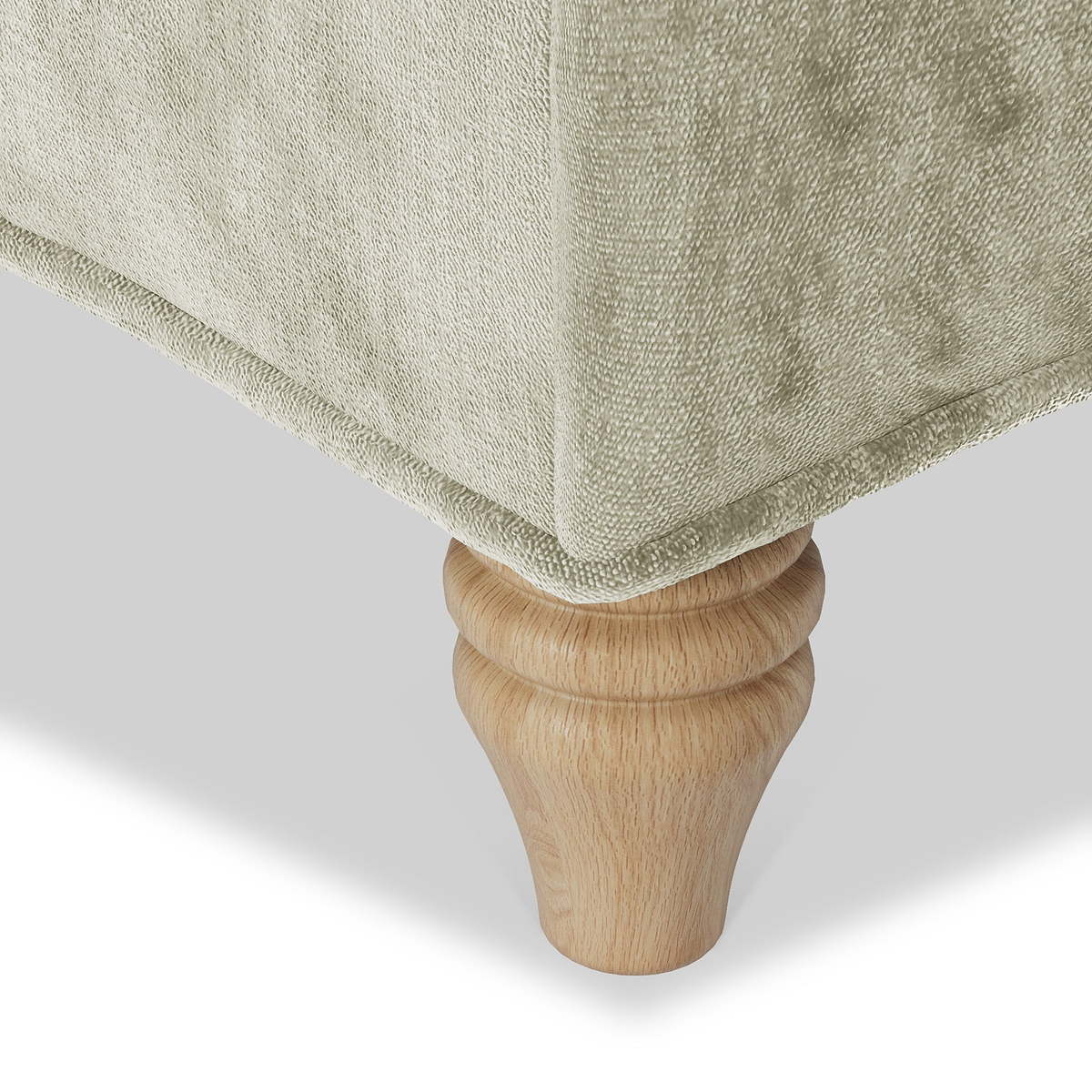 Alfie Chaise Sofa in Mink by Roseland Furniture