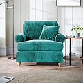 Alfie Armchair in Emerald Green by Roseland Furniture