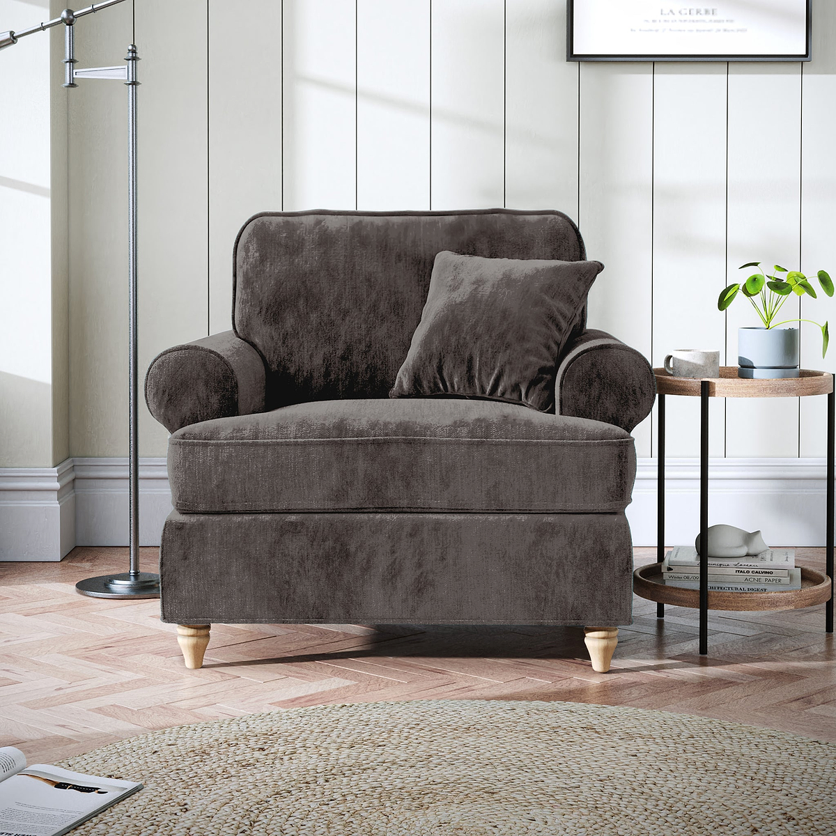 Alfie Armchair Espresso from Roseland Furniture