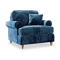 Alfie Armchair in Navy by Roseland Furniture