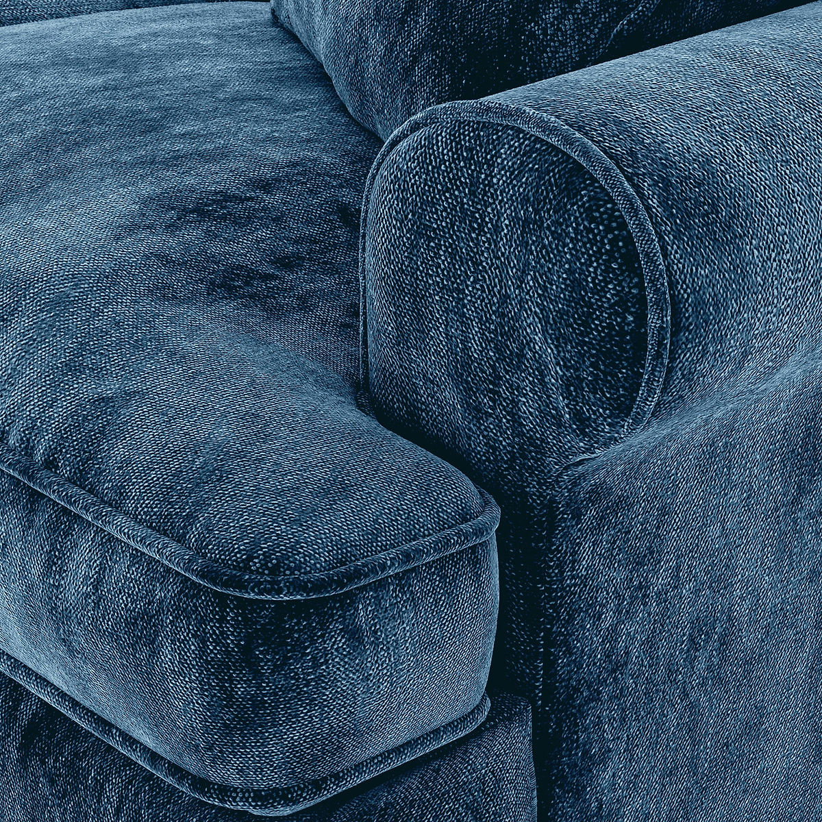 Alfie Navy Blue 2 Seater Sofa from Roseland Furniture