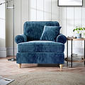 Alfie Armchair in Navy by Roseland Furniture