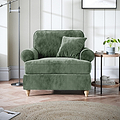Alfie Armchair in Moss Green by Roseland Furniture