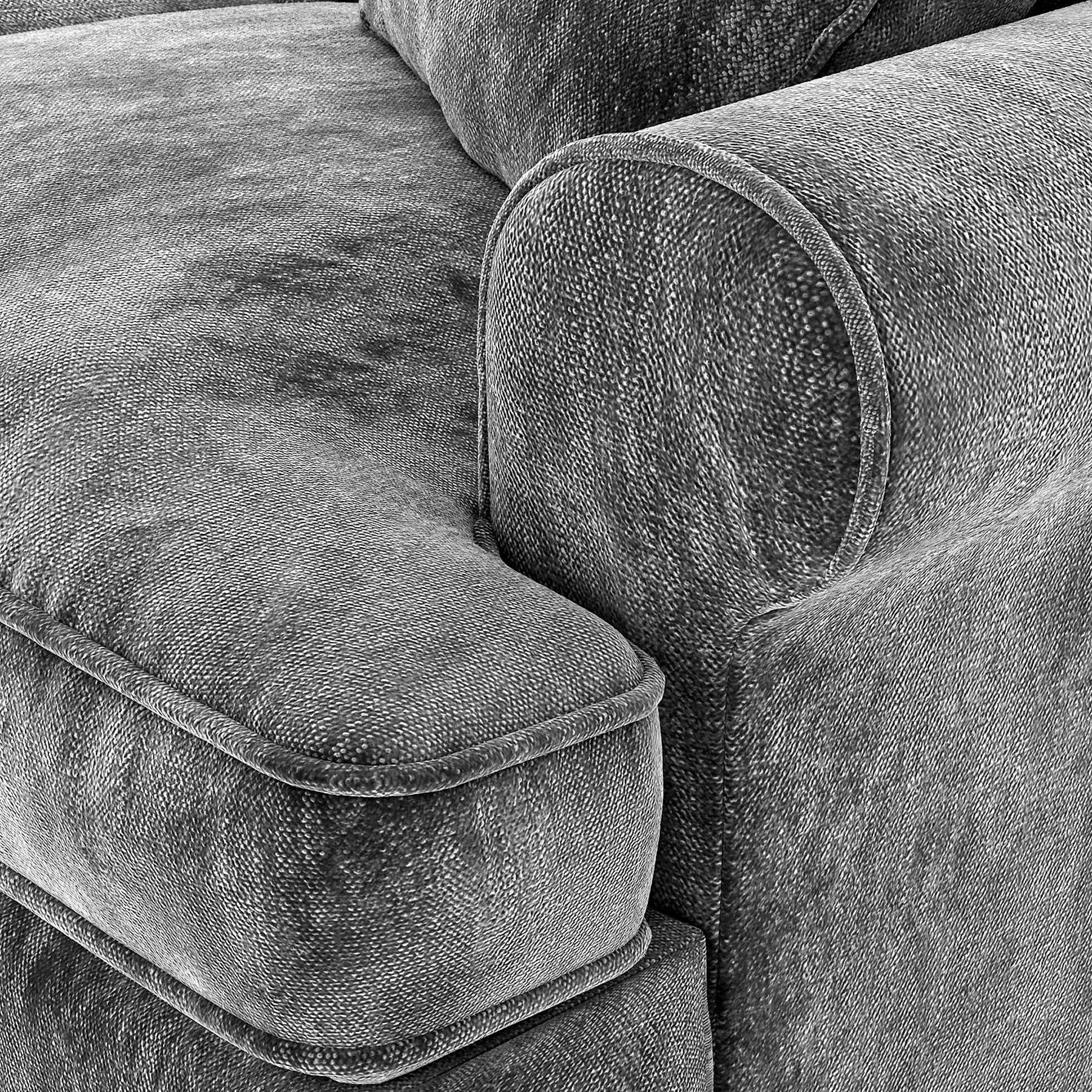 Alfie Charcoal 4 Seater Sofa from Roseland Furniture