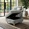 Alfie Storage Footstool Ice from Roseland Furniture