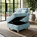 Alfie Storage Footstool Lagoon from Roseland Furniture