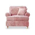 Alfie Armchair in Blush Pink  by Roseland Furniture