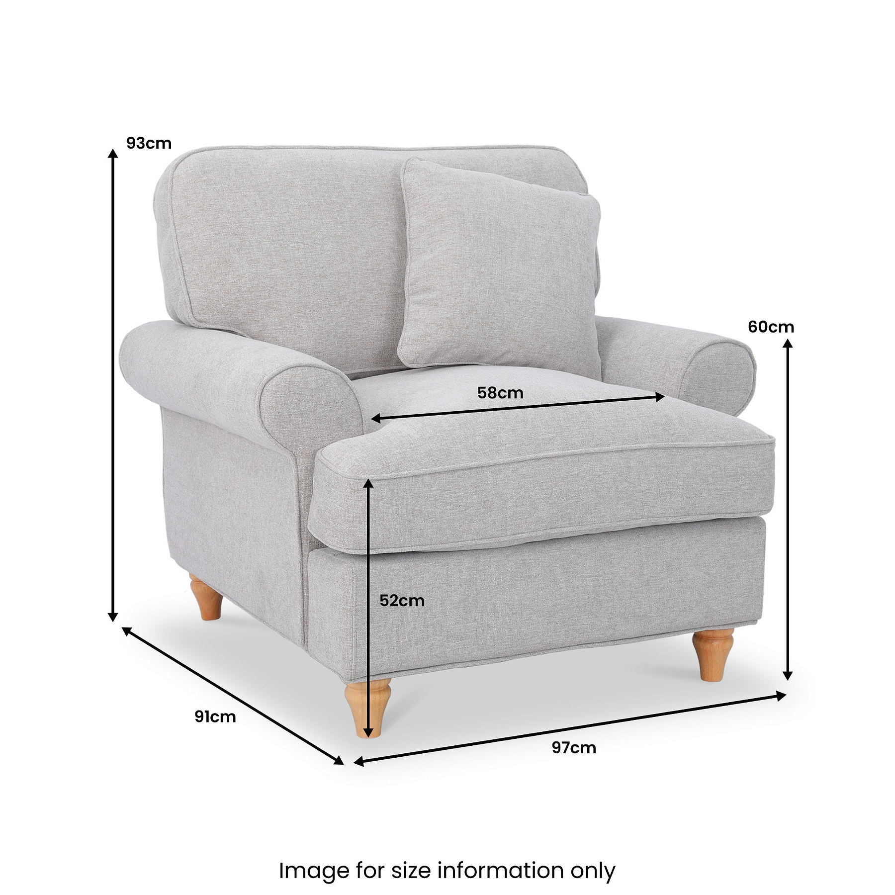 Alfie Woven dimensions