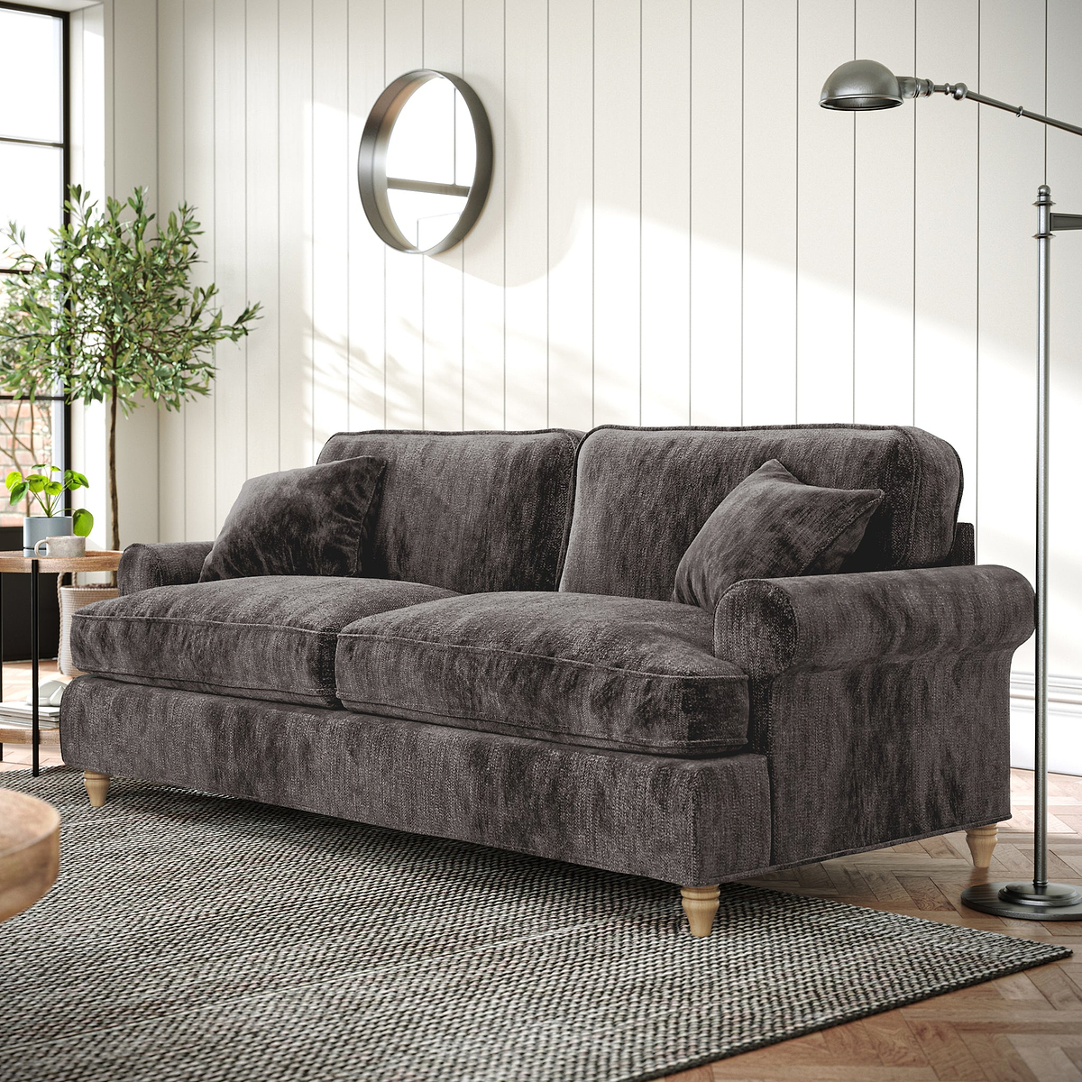 Alfie 3 Seater Sofa Espresso from Roseland Furniture