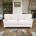 Alfie Woven Cream 4 Seater Sofa for living room from Roseland Furniture