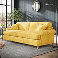 Alfie Gold 4 Seater Sofa from Roseland Furniture