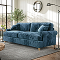 Alfie Navy Blue 4 Seater Sofa from Roseland Furniture