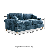 Alfie Navy Blue 4 Seater Sofa from Roseland Furniture