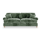 Alfie Blush Moss Green 4 Seater Sofa from Roseland Furniture