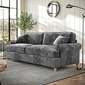 Alfie Charcoal 4 Seater Sofa from Roseland Furniture