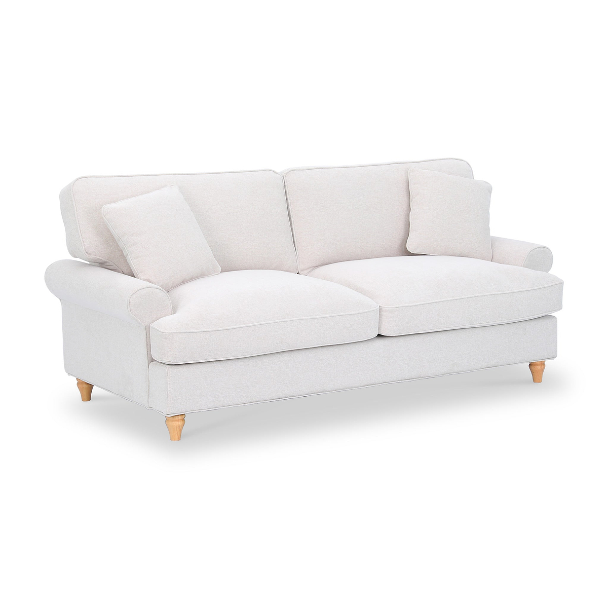 Alfie Woven Cream 4 Seater Sofa from Roseland Furniture