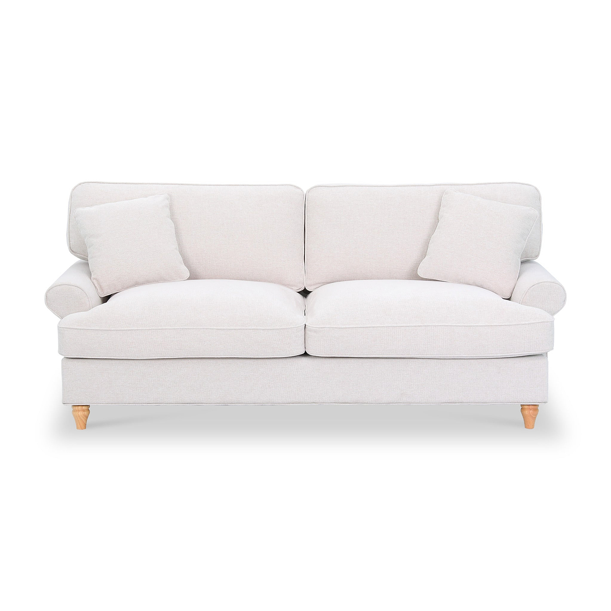 Alfie Woven Cream 4 Seater Sofa from Roseland Furniture