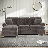 Alfie LH Chaise Sofa Espresso from Roseland Furniture